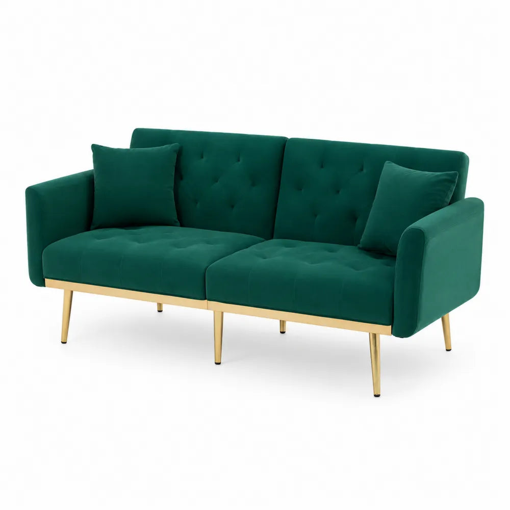 3-Sitzer Sofa Samt Gr¨¹n mit S