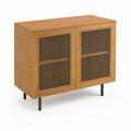 Sideboard aus Massivholz Eichenfurnier mit Gefl