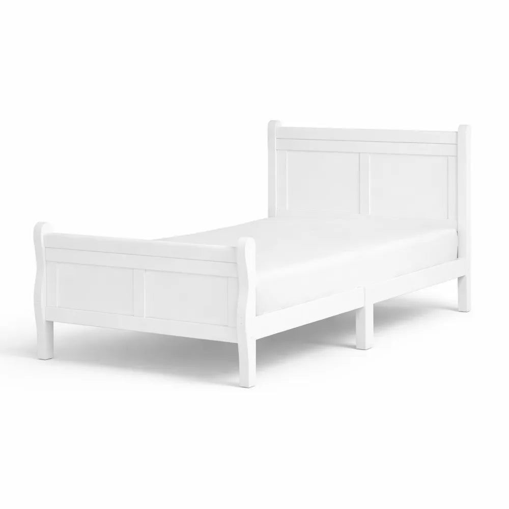 Einzelbett Holz Wei?