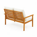 Holz Zweisitzer Gartensofa mit Wei