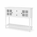 Wei?e Holz-Sideboard mit Glast¨¹ren 12
