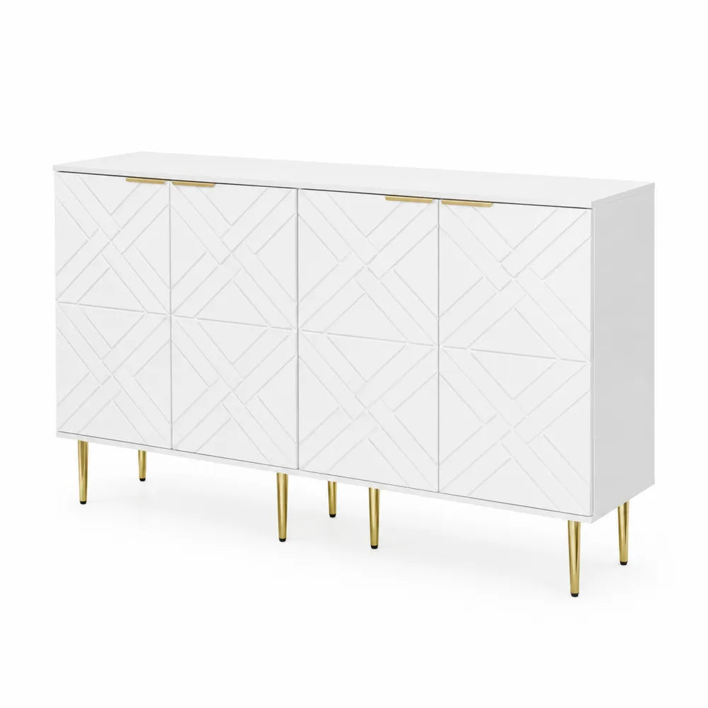 Sideboard Wei? MDF Metallbeine 1